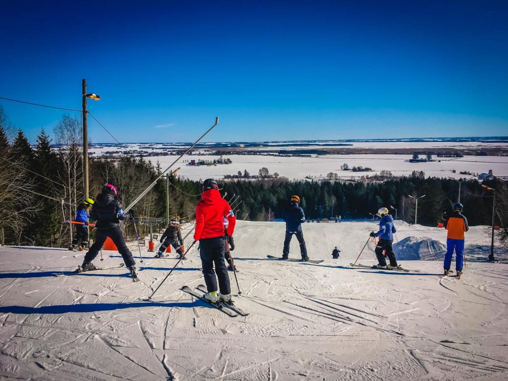Slalom på Ombergsliden